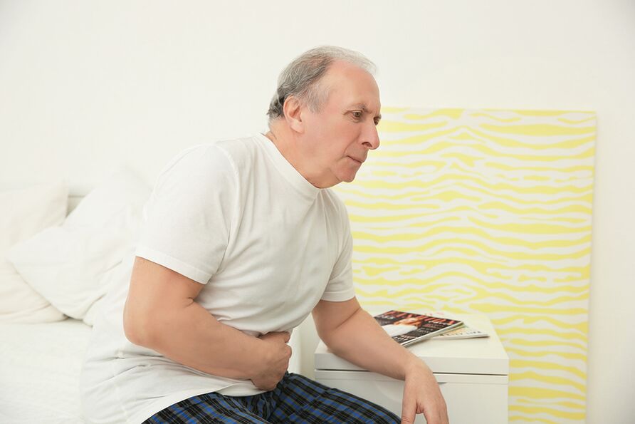 pain in the lower abdomen with prostatitis